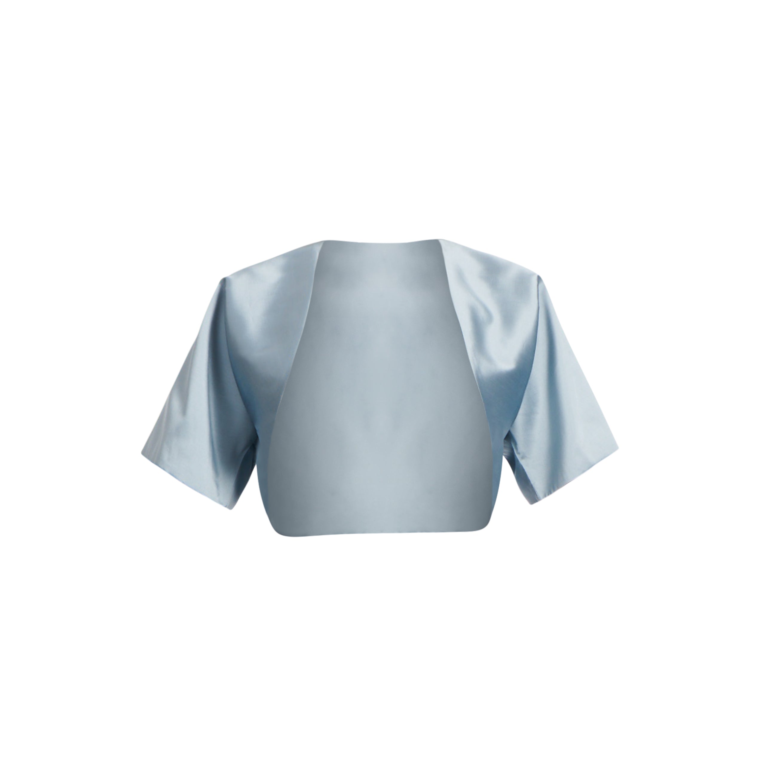 TAFFETA SHRUG - LIGHT BLUE