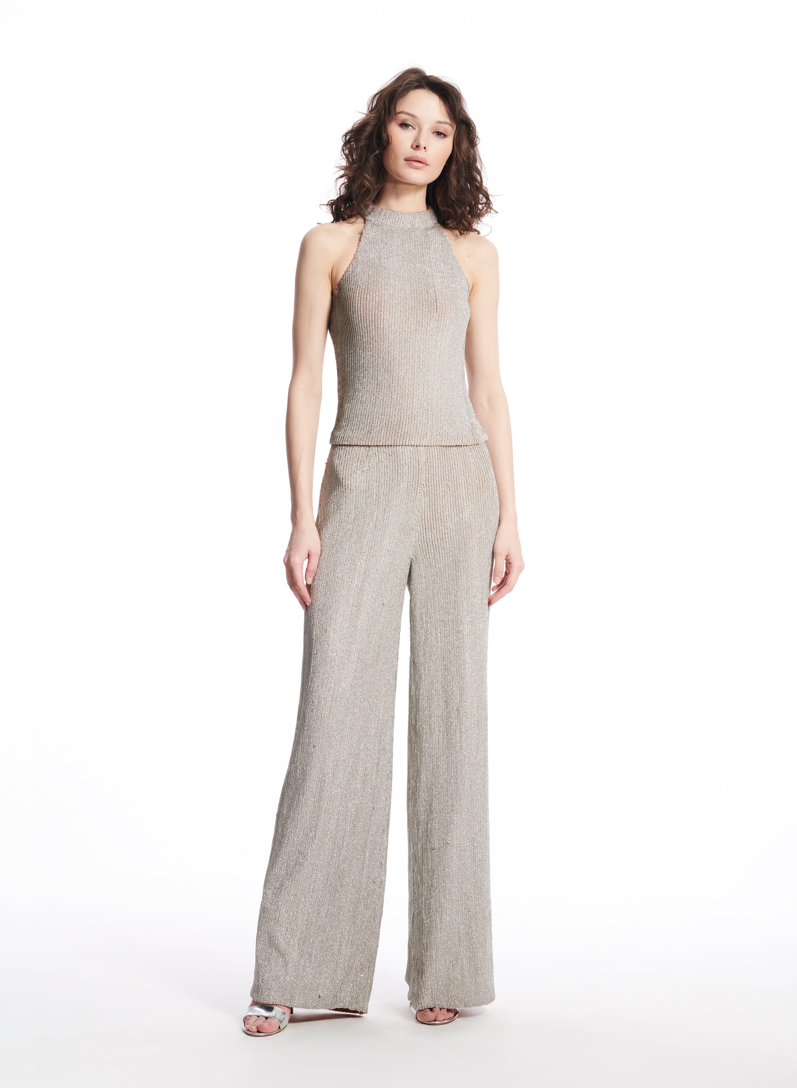 Crystalized Silver Sparkle Pants