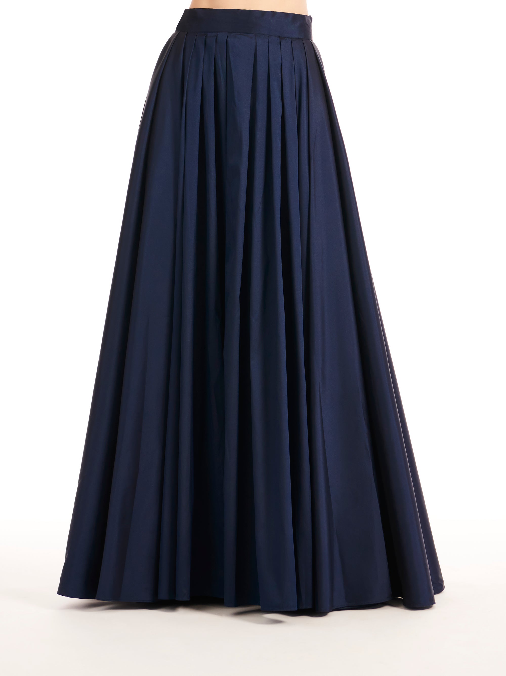 TAFFETA BALLGOWN SKIRT NAVY