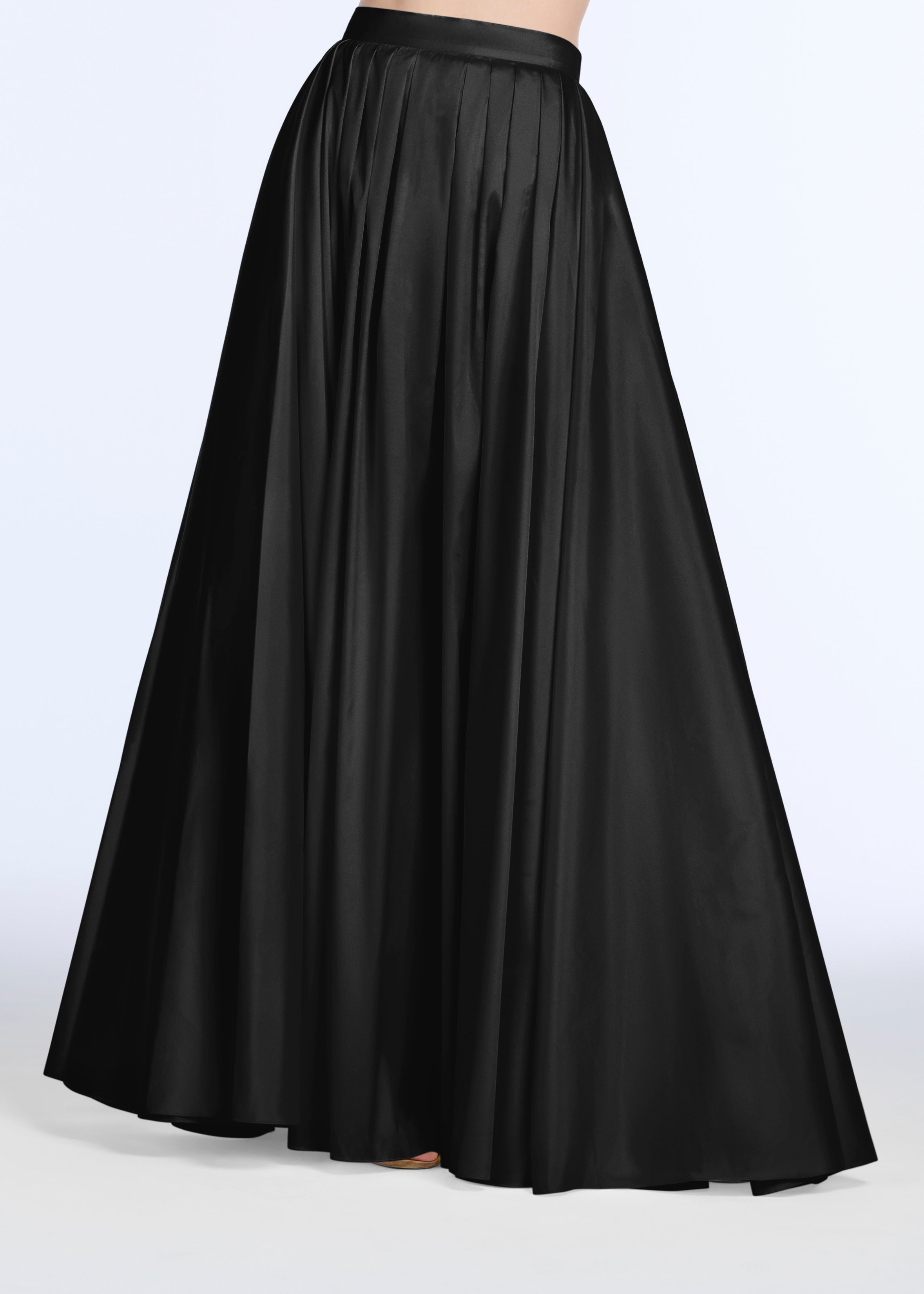 SOFT TAFFETA BALLGOWN SKIRT BLACK