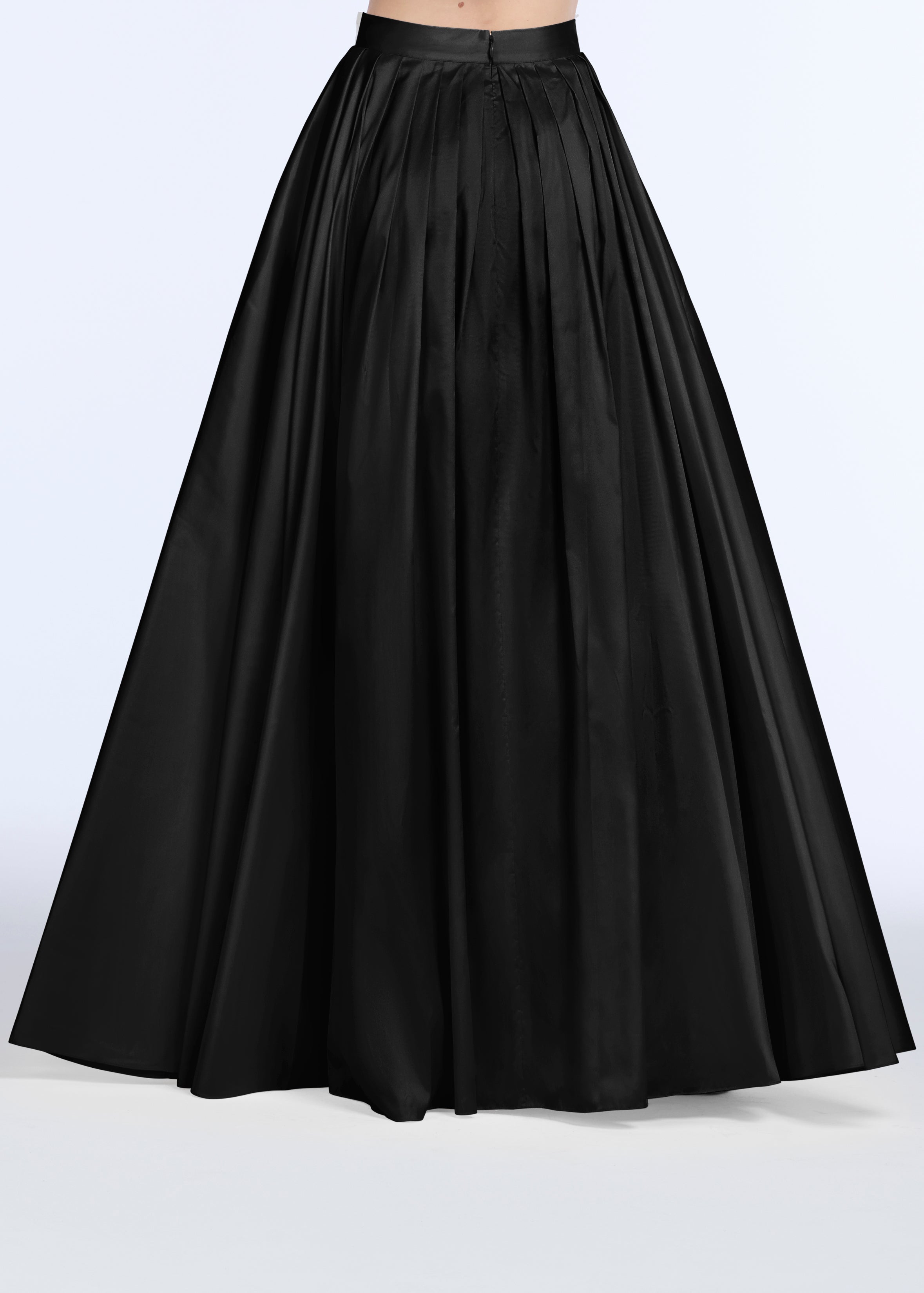 SOFT TAFFETA BALLGOWN SKIRT BLACK