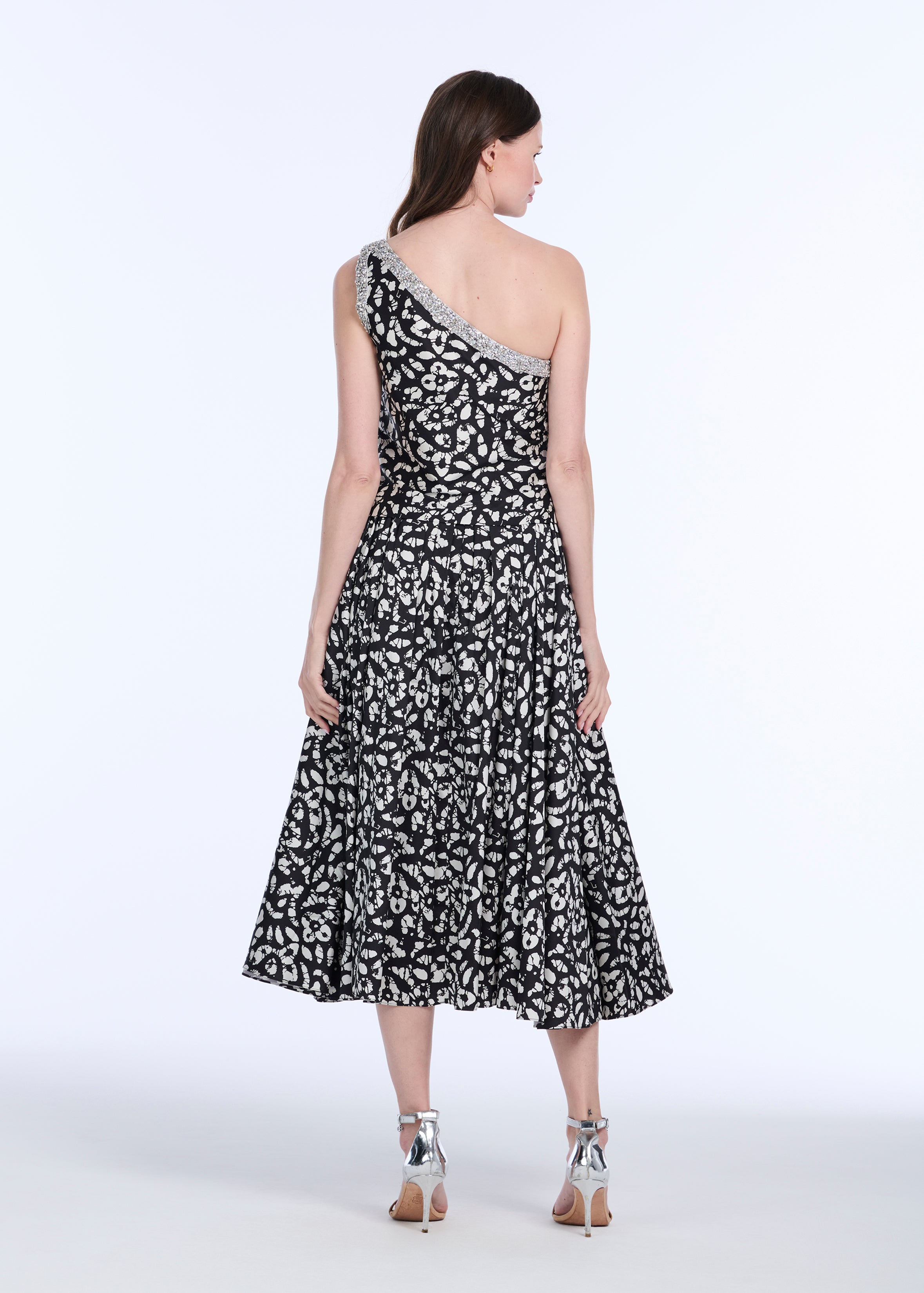 TAFETTA MIDI SKIRT BATIK ANIMAL