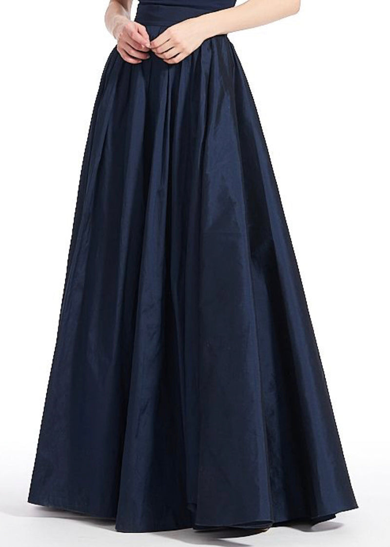 NAVY TAFFETA BALLGOWN SKIRT