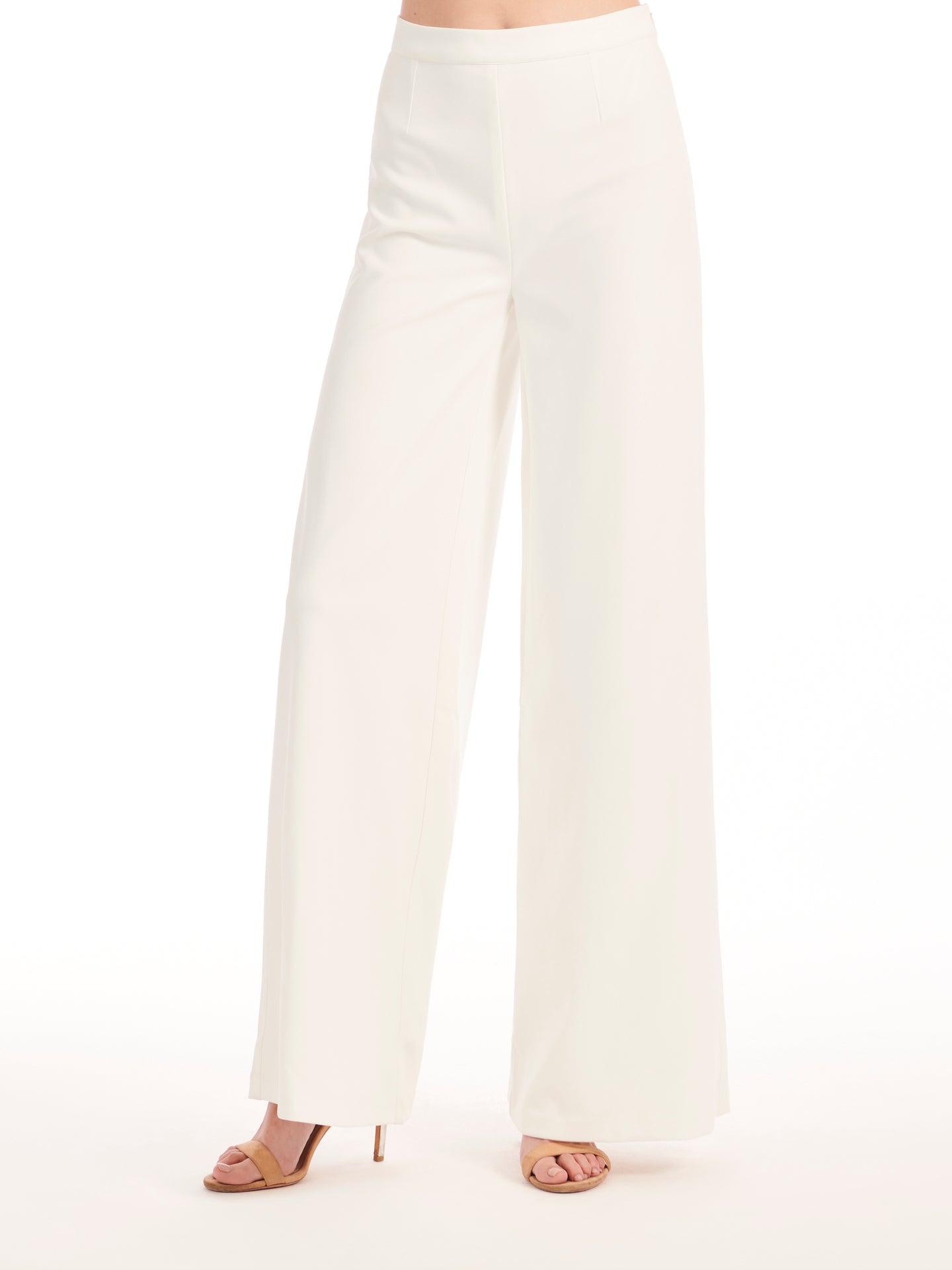 Stretch Crepe Wide Leg Pant