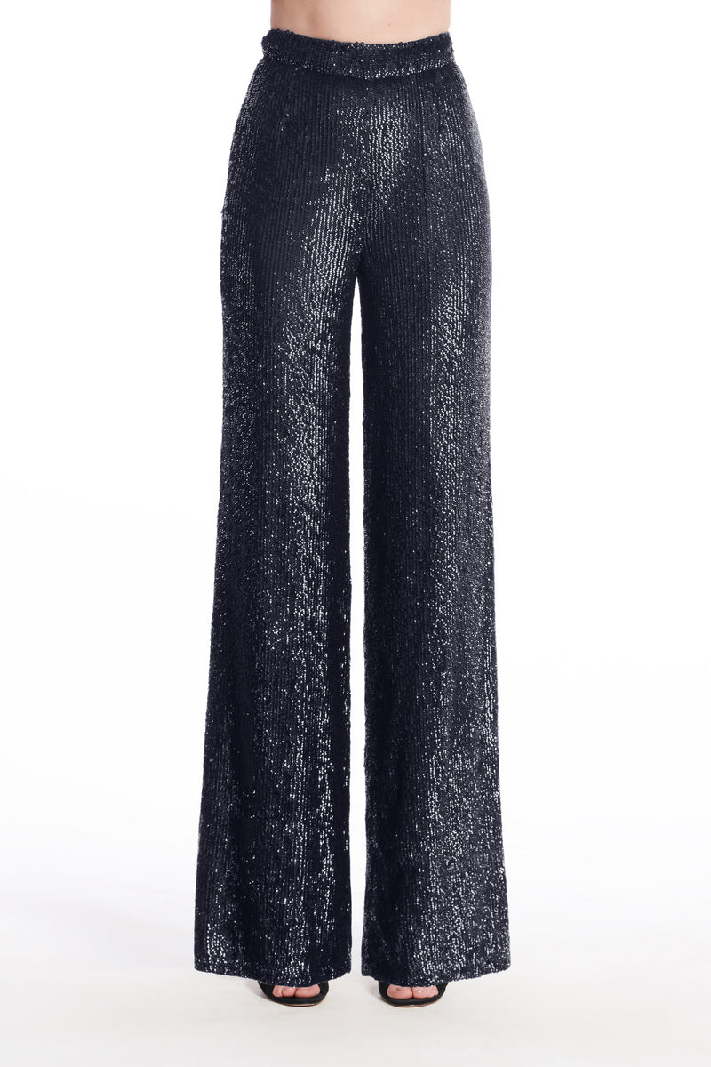 NAVY SEQUIN PANT