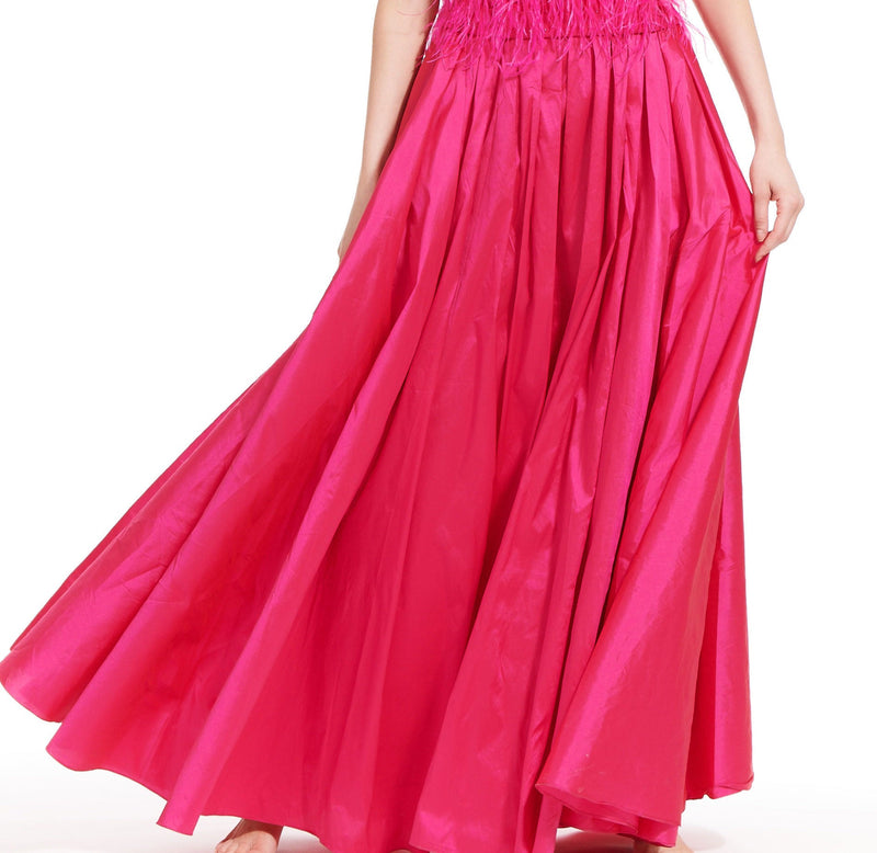 WATERMELON TAFFETA BALLGOWN SKIRT