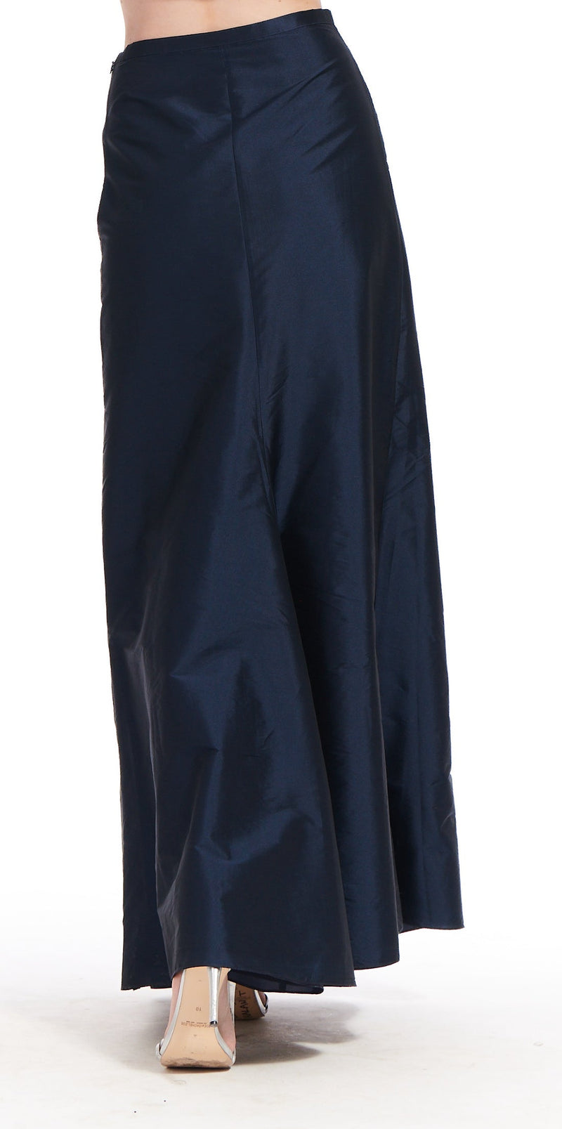 CLASSIC COLORS TAFFETA SLIM WRAP SKIRT - IVORY