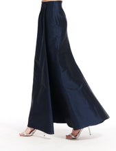 Load image into Gallery viewer, CLASSIC COLORS TAFFETA SLIM WRAP SKIRT BLACK, SILVER, CHAMPAGNE, IVORY
