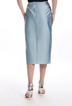 Load image into Gallery viewer, TAFFETA FAUX WRAP MIDI SKIRT
