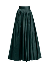 Load image into Gallery viewer, FOREST PLEATED SOFT TAFFETA BALLGOWN SKIRT
