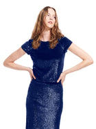 ROYAL SEQUIN TEE