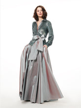 Load image into Gallery viewer, SUBLIME BLUE PLEATED SOFT TAFFETA BALLGOWN SKIRT
