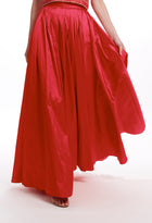 PLEATED SOFT TAFFETA BALLGOWN SKIRT BLUSH