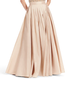 SOFT TAFFETA BALLGOWN SKIRT IN CHAMPAGNE