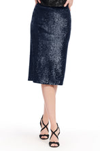 Load image into Gallery viewer, CLASSIC COLORS MIDI STRETCH SEQUIN PENCIL SKIRT
