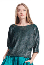 Load image into Gallery viewer, Sequin Blouson with Dolman Sleeves
