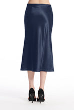 Load image into Gallery viewer, Midi Satin A-Line Bias Skirt
