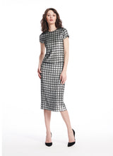 Load image into Gallery viewer, Sequin Windowpane Grid Midi Skirt
