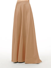 Load image into Gallery viewer, A-LINE TAFFETA LONG SKIRT BLACK IVORY AND NAVY
