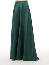 Load image into Gallery viewer, A-LINE TAFFETA LONG SKIRT BLACK IVORY AND NAVY
