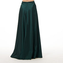 Load image into Gallery viewer, A-LINE TAFFETA LONG SKIRT BLACK IVORY AND NAVY
