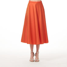 Load image into Gallery viewer, NAVY A-LINE MIDI SKIRT
