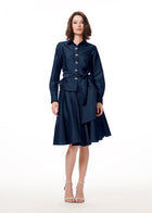 TAFFETA BLOUSE WITH CRYSTAL BOW BUTTONS AND SASH IVORY