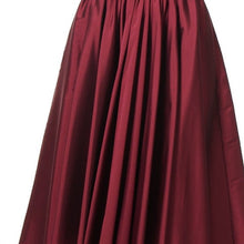 Load image into Gallery viewer, NAVY A-LINE MIDI SKIRT
