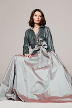 Load image into Gallery viewer, SUBLIME BLUE PLEATED SOFT TAFFETA BALLGOWN SKIRT
