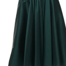 Load image into Gallery viewer, NAVY A-LINE MIDI SKIRT
