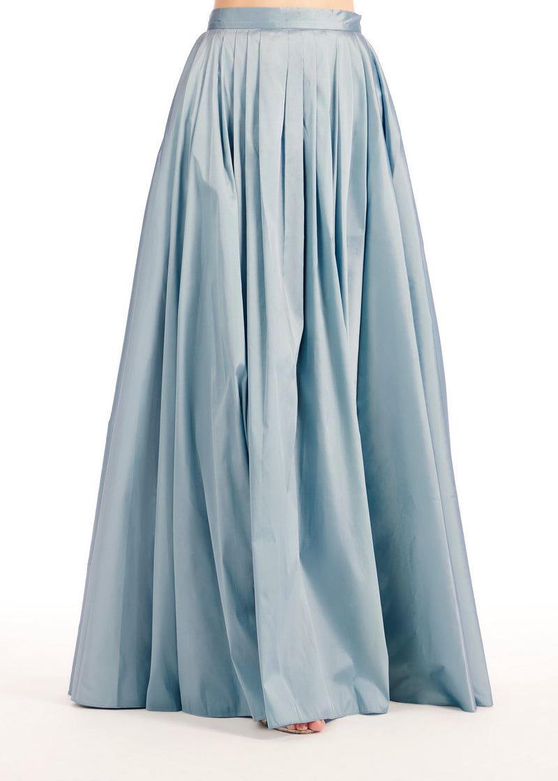 LIGHT BLUE TAFFETA BALL SKIRT