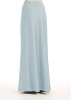 TAFFETA BIAS LONG SKIRT LIGHT BLUE