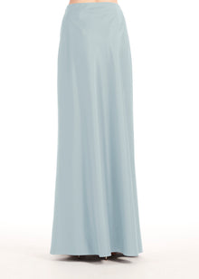 TAFFETA BIAS LONG SKIRT LIGHT BLUE