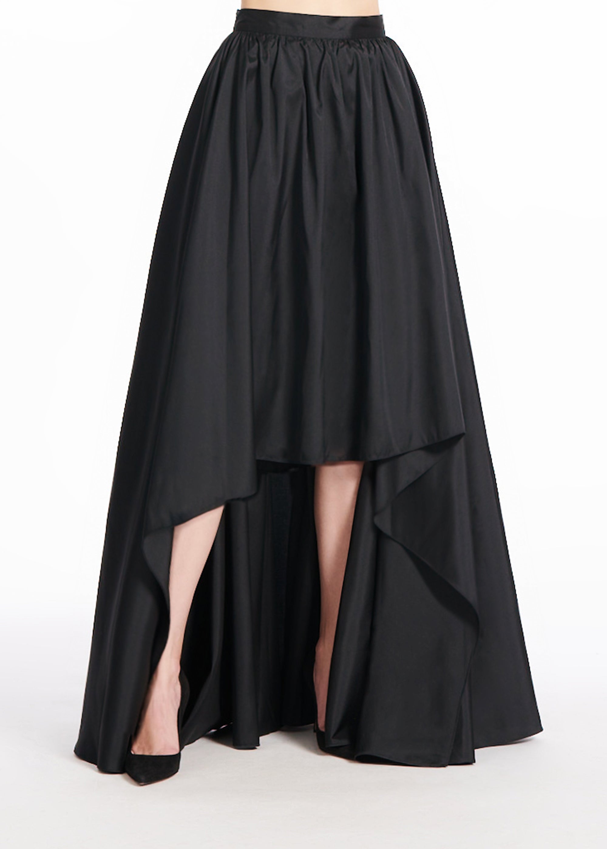 TAFFETA BALOON SLEEVE BLOUSE