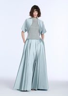 TAFFETA SHRUG - LIGHT BLUE