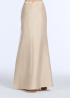 SOFT TAFFETA FAUX WRAP SKIRT