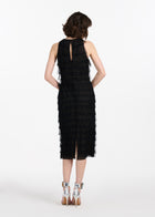 SPANISH LUXE TULLE LAYERED DRESS WITH CRYSTAL FLOWER