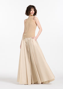 SOFT TAFFETA BALLGOWN SKIRT IN CHAMPAGNE