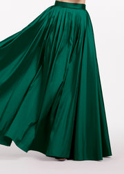 Soft Taffeta Ball Gown Skirt Emerald