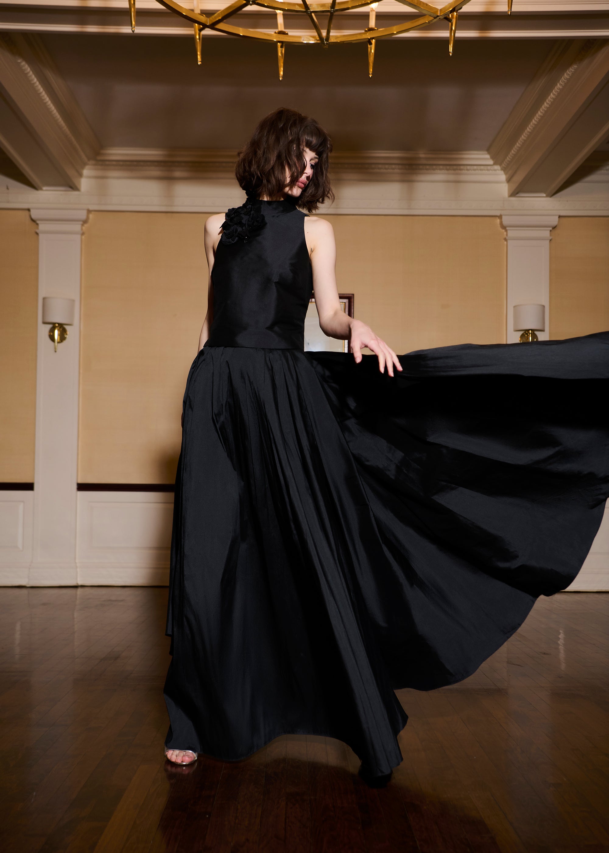 SOFT TAFFETA BALLGOWN SKIRT Black 6 / Black