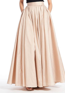 SOFT TAFFETA BALLGOWN SKIRT IN CHAMPAGNE