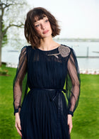 SPANISH LUXE TULLE GOWN WITH CRYSTAL FLOWER