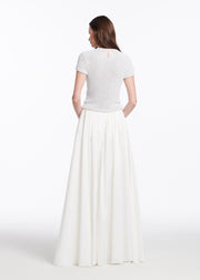 Pearl Encrusted Short Sleeve Tee - Ivory