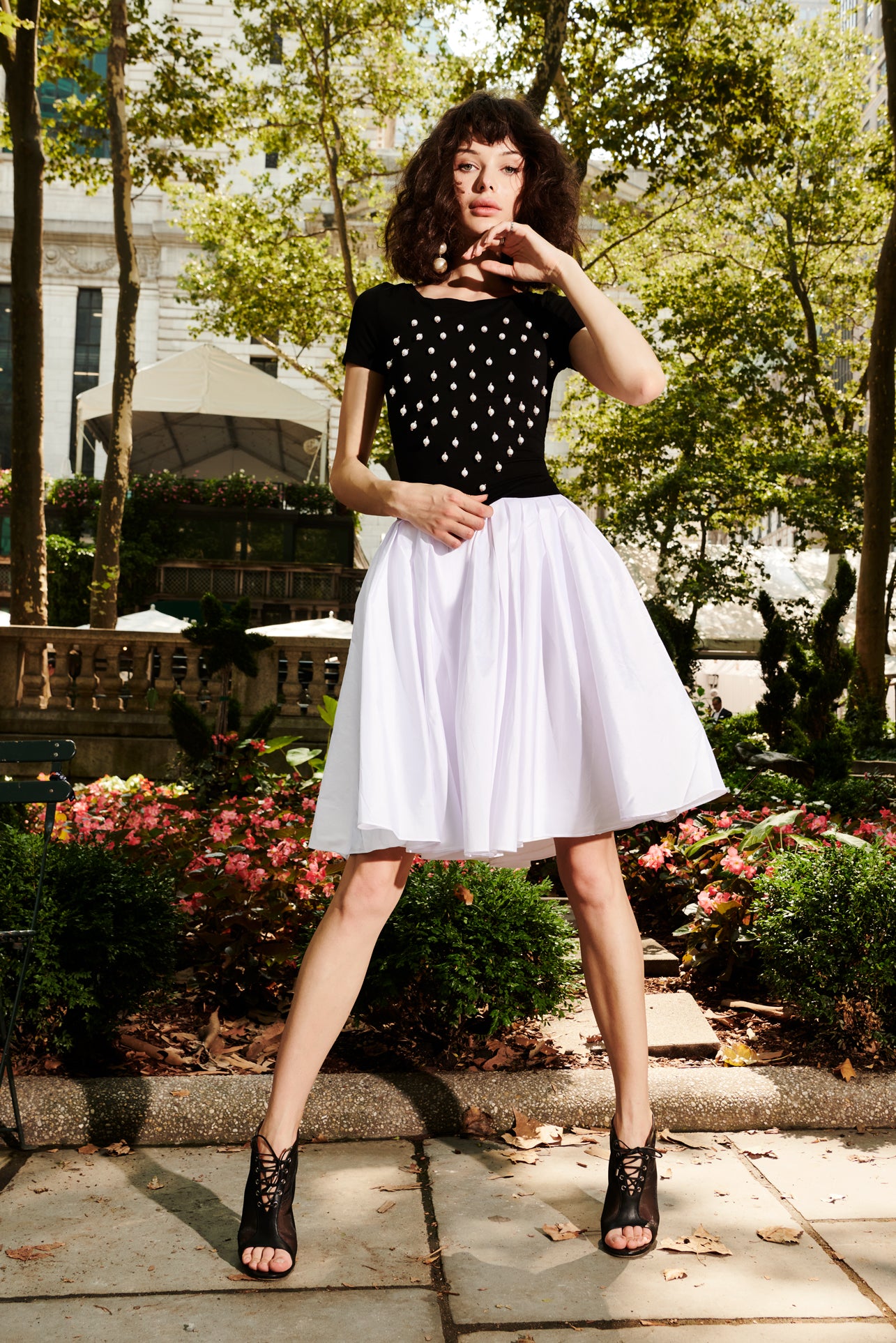 SOFT TAFFETA SHORT PARTY SKIRT IVORY