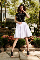 SOFT TAFFETA SHORT PARTY SKIRT IVORY