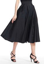 Load image into Gallery viewer, Classic Colors Taffeta Tea Length Midi Skirt
