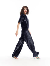 Load image into Gallery viewer, Sequin Full Palazzo Pant
