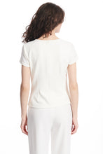 Load image into Gallery viewer, Stretch Crepe Jewel Neck Top
