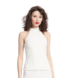 Stretch Crepe Halter Top