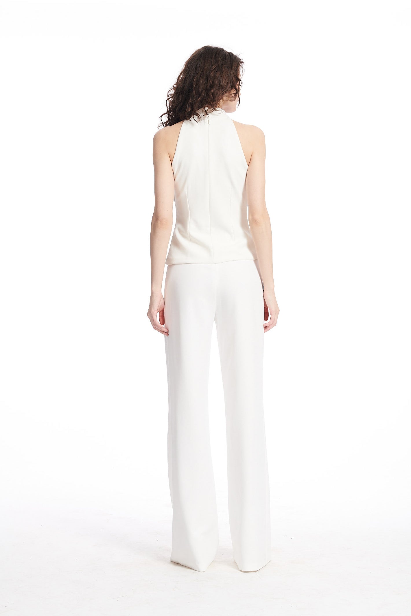 Stretch Crepe Halter Top